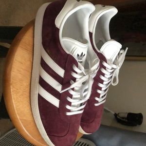 Maroon suede adidas